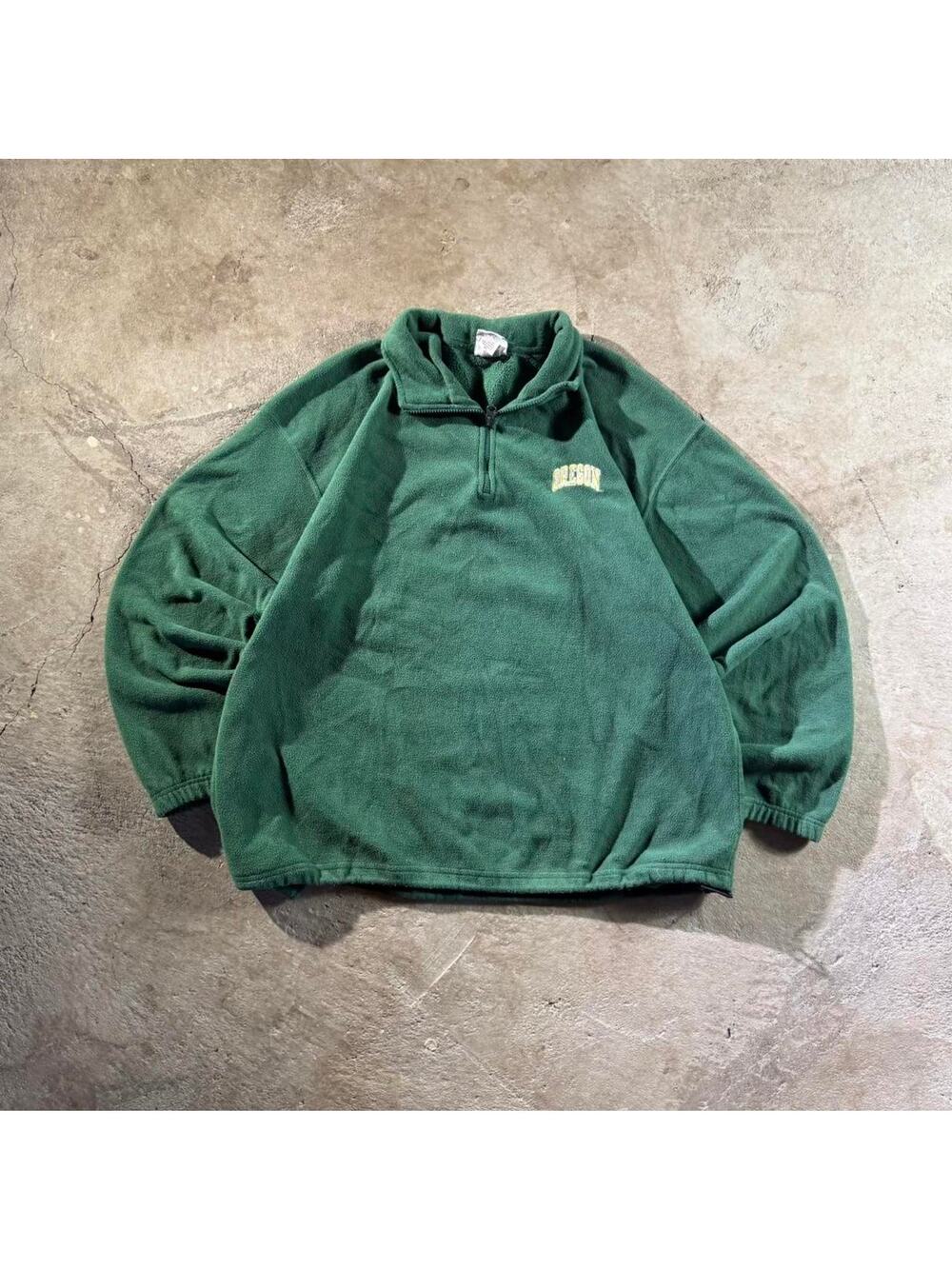 Vintage Y2K University Of Oregon U Of O Oregon Ducks Fleece Zip Up